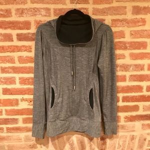 Prana Gray Sweatshirt with Black Accents